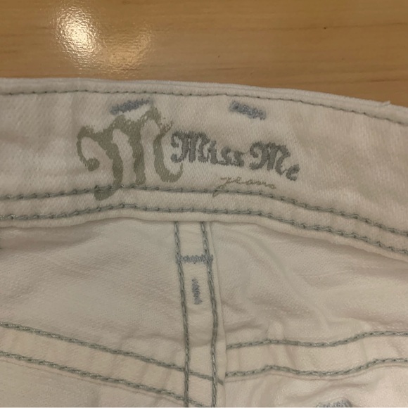 Miss Me Skinny Jeans Oyster White Womens Size 26 Flaw - Picture 4 of 9
